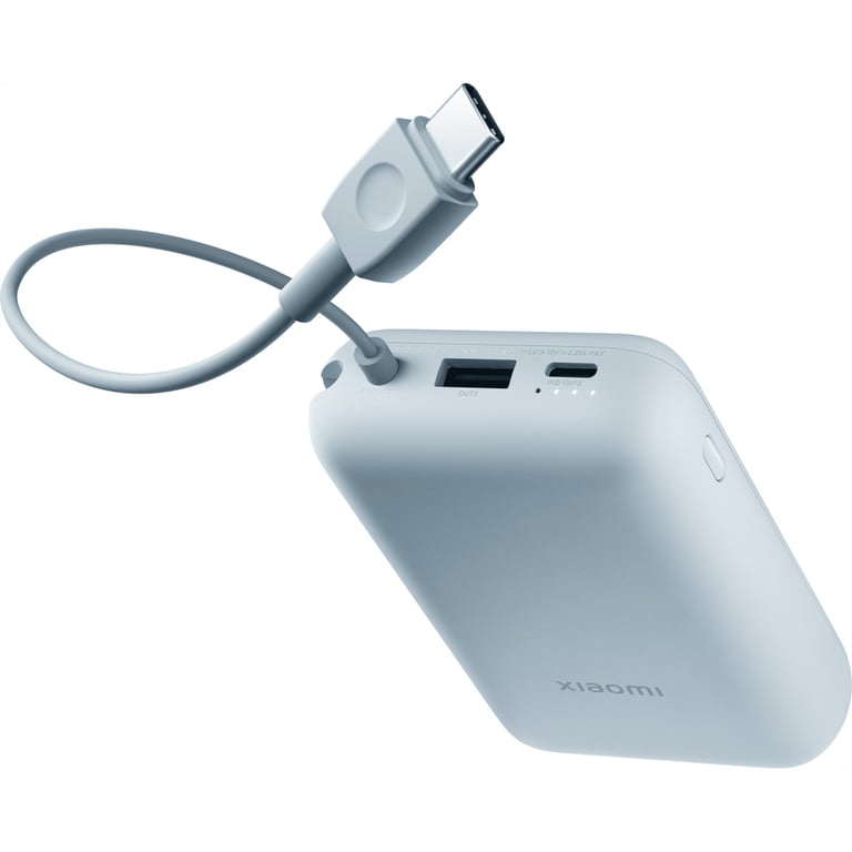 Батарея універсальна Xiaomi 10000mAh 22.5W, Integrated Cable, blue (BHR9073GL) - фото 4