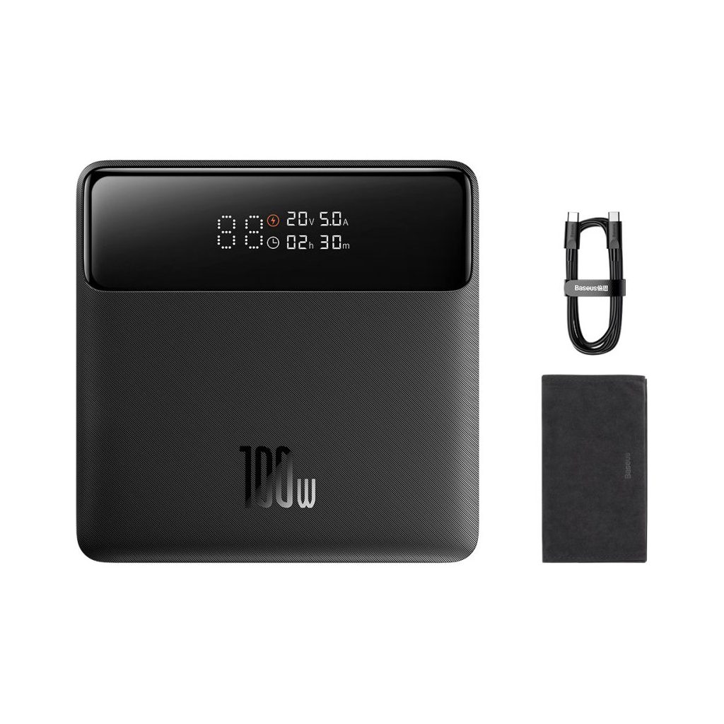 Батарея універсальна Baseus Blade 20000mAh 100W OE, black (PPBL000301) - фото 7 Батарея універсальна Baseus Blade 20000mAh 100W OE, black (PPBL000301) - фото 7