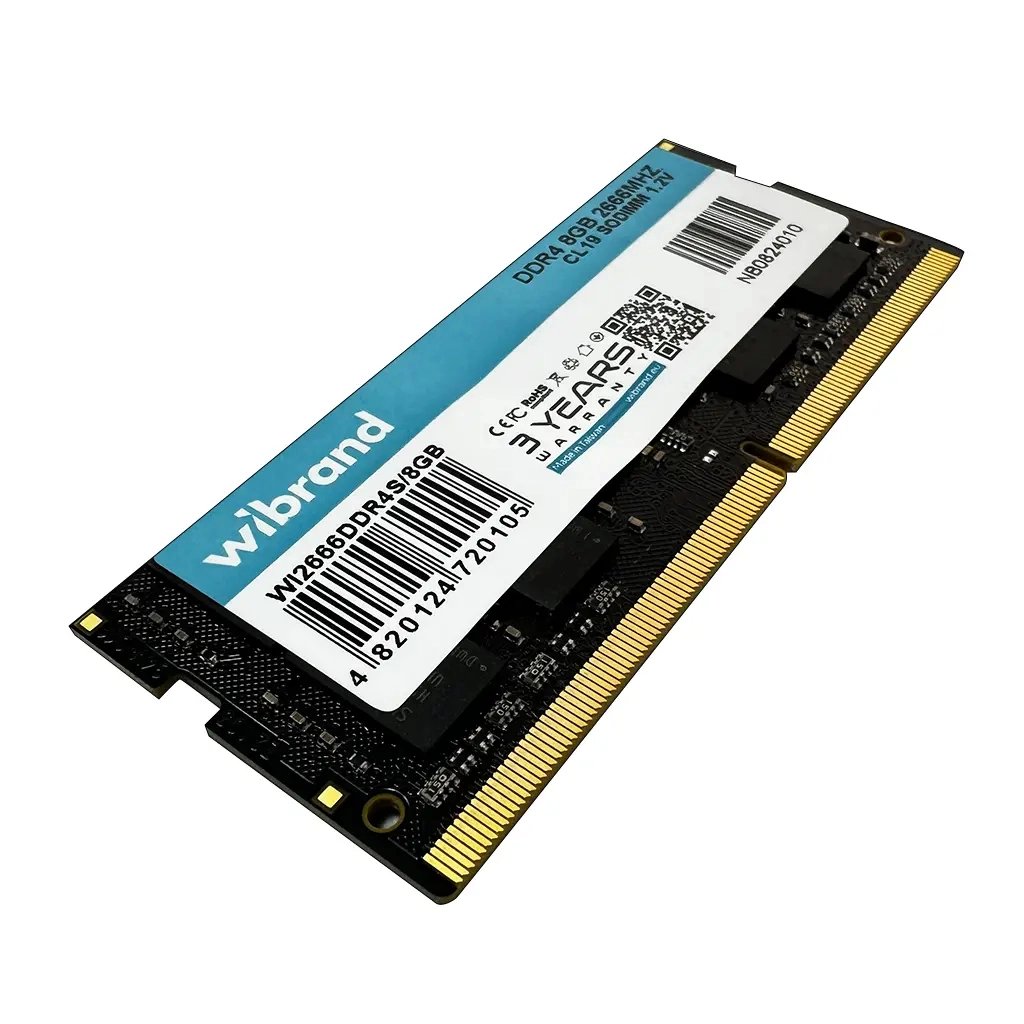 Модуль пам'яті для ноутбука SoDIMM DDR4 8GB 2666 MHz Wibrand (WI2666DDR4S/8GB) - фото 2 Модуль пам'яті для ноутбука SoDIMM DDR4 8GB 2666 MHz Wibrand (WI2666DDR4S/8GB) - фото 2