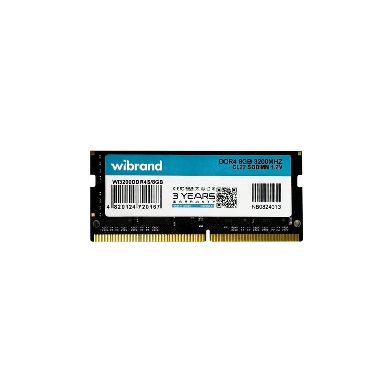 Модуль пам’яті для ноутбука SoDIMM DDR4 8GB 3200 MHz Wibrand (WI3200DDR4S/8GB)
