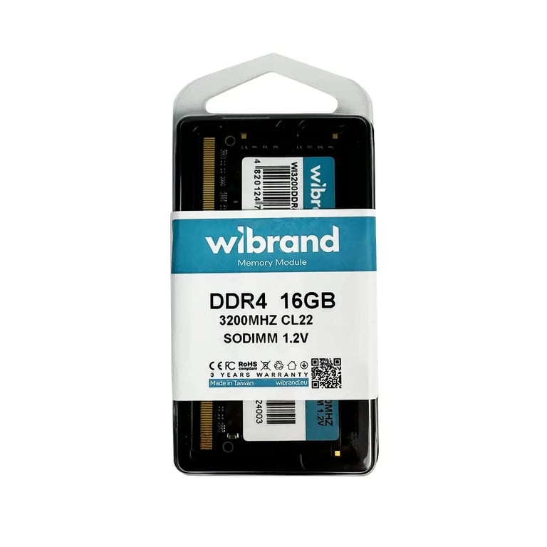 Модуль пам'яті для ноутбука SoDIMM DDR4 16GB 3200 MHz Wibrand (WI3200DDR4S/16GB) - фото 3