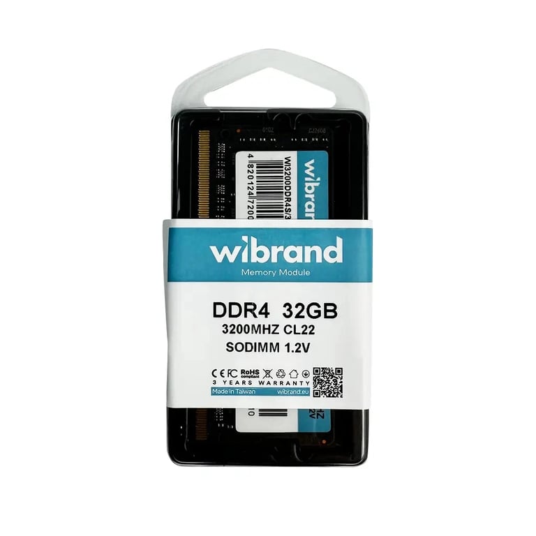 Модуль пам'яті для ноутбука SoDIMM DDR4 32GB 3200 MHz Wibrand (WI3200DDR4S/32GB) - фото 3