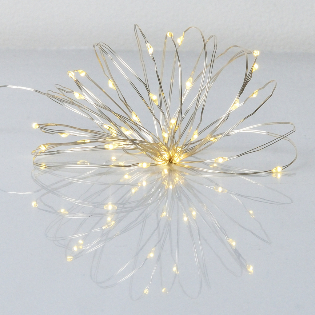 Гірлянда YES! Fun Нитка на мідному дроті 50 LED Тепло-біла 5 м Статична USB (975040) - фото 1