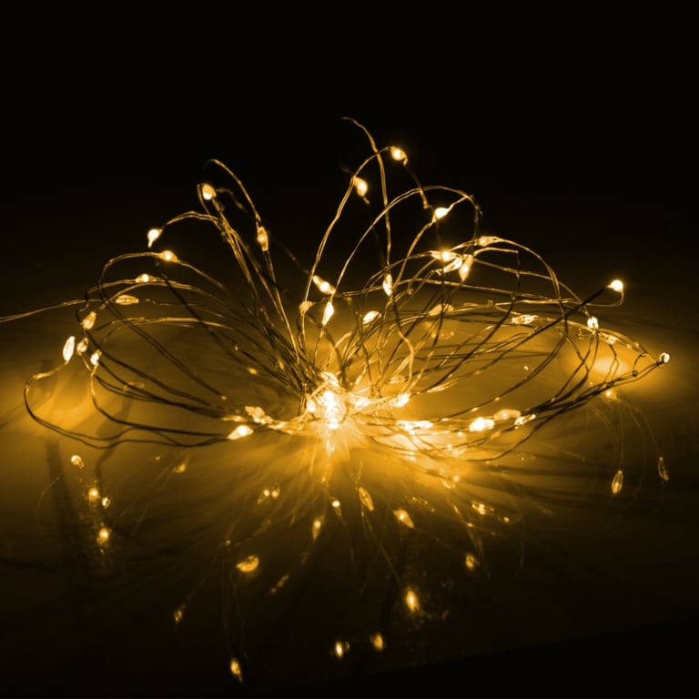 Гірлянда YES! Fun Нитка на мідному дроті 50 LED Тепло-біла 5 м Статична USB (975040) - фото 3