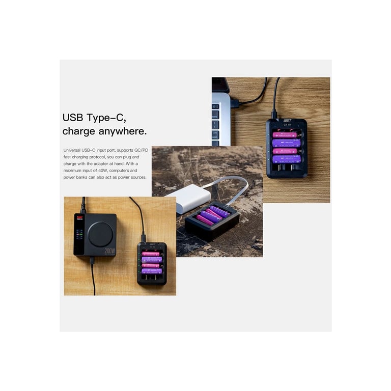 Зарядний пристрій для акумуляторів iSDT C4 Air Quick Battery Charger (iSDT-C4) - фото 3