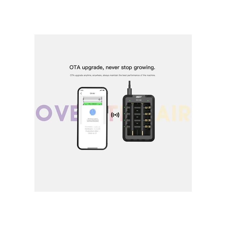 Зарядний пристрій для акумуляторів iSDT C4 Air Quick Battery Charger (iSDT-C4) - фото 7