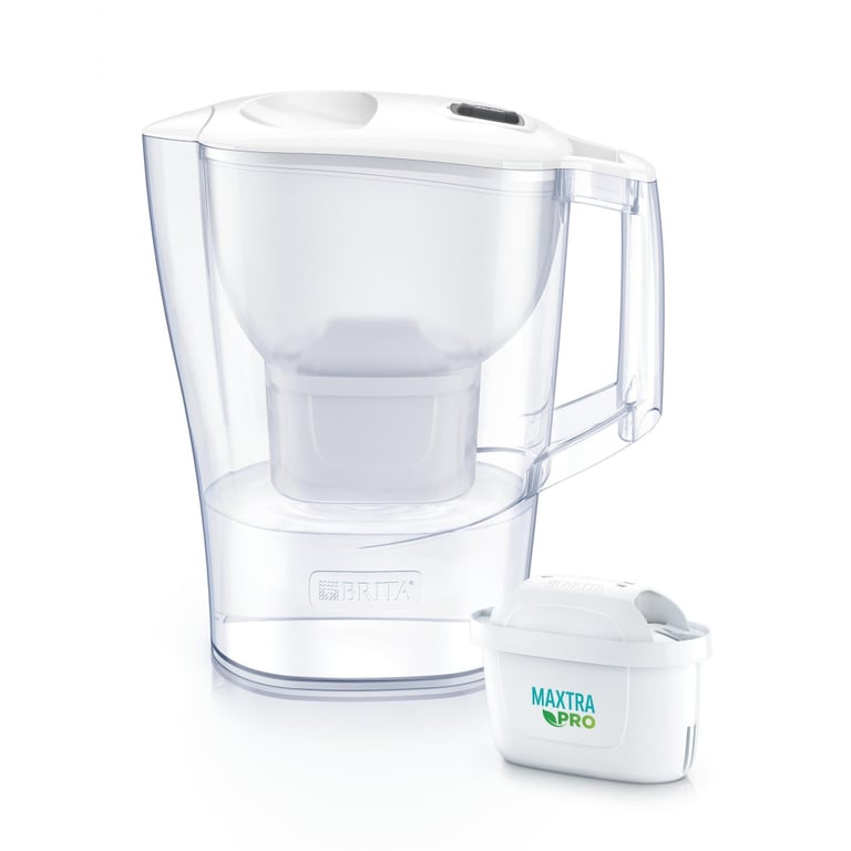 Фільтр-глечик Brita Aluna Memo MXPro 2.4л (1.4л очищеної води) з фільтр-картриджем, білий (1052801) - фото 1