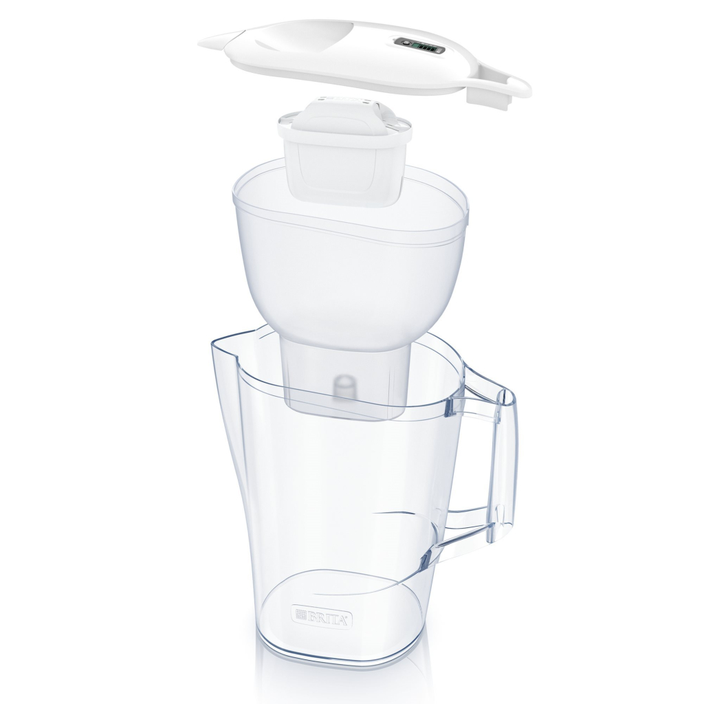 Фільтр-глечик Brita Aluna Memo MXPro 2.4л (1.4л очищеної води) з фільтр-картриджем, білий (1052801) - фото 2 Фільтр-глечик Brita Aluna Memo MXPro 2.4л (1.4л очищеної води) з фільтр-картриджем, білий (1052801) - фото 2