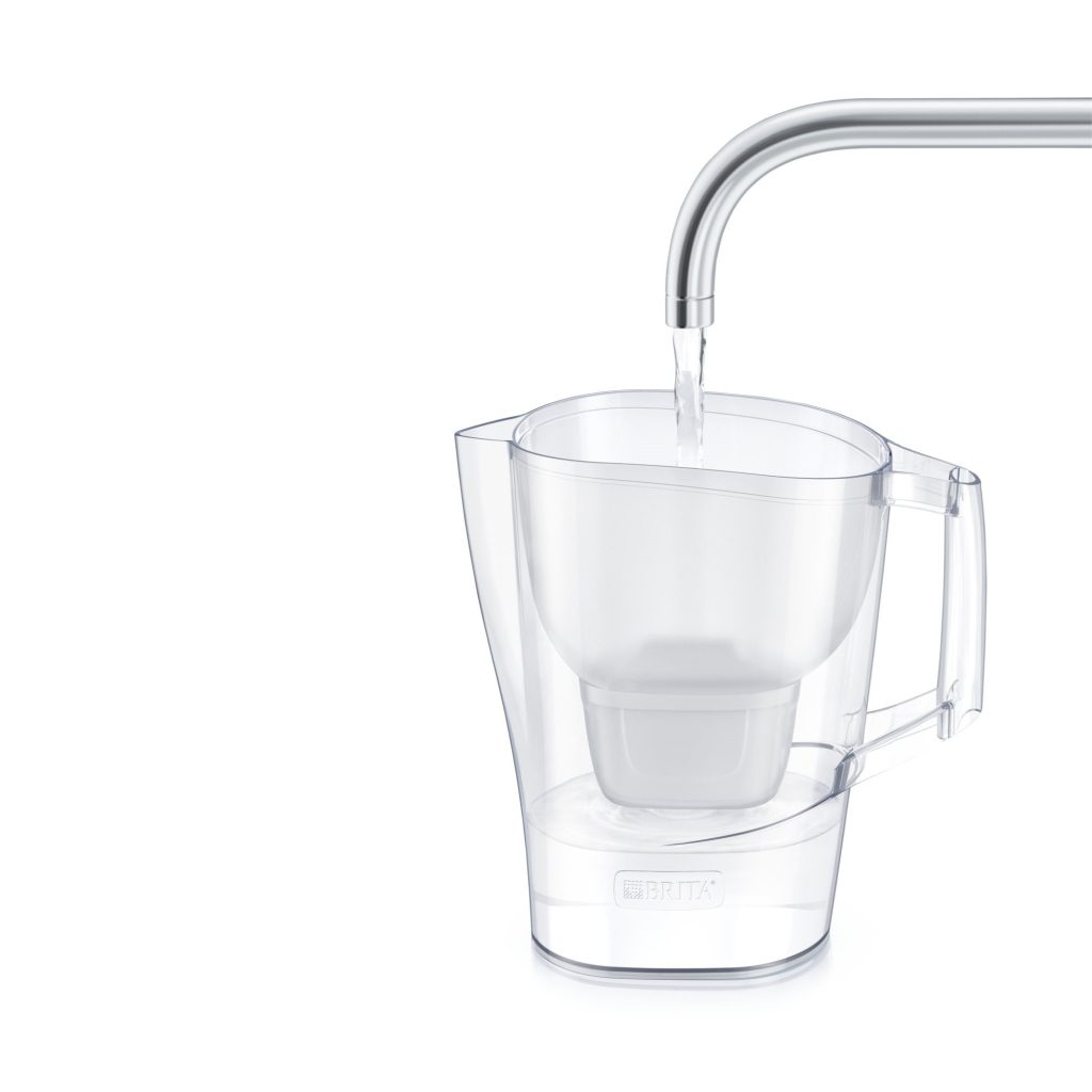 Фільтр-глечик Brita Aluna Memo MXPro 2.4л (1.4л очищеної води) з фільтр-картриджем, білий (1052801) - фото 3 Фільтр-глечик Brita Aluna Memo MXPro 2.4л (1.4л очищеної води) з фільтр-картриджем, білий (1052801) - фото 3