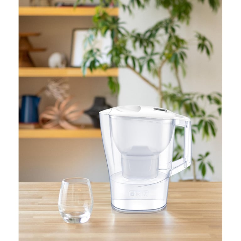 Фільтр-глечик Brita Aluna Memo MXPro 2.4л (1.4л очищеної води) з фільтр-картриджем, білий (1052801) - фото 6