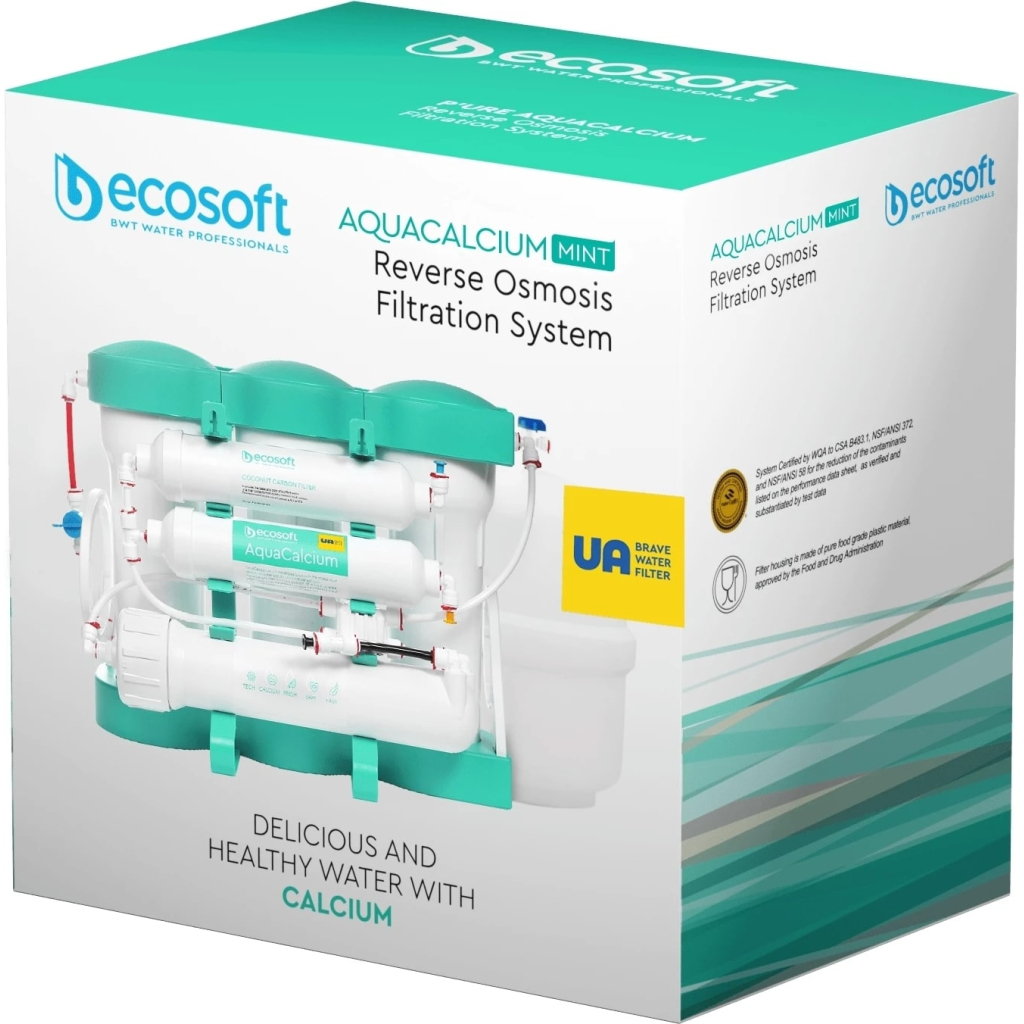 Система фільтрації води Ecosoft PURE AQUACALCIUM Mint (MO675PUREMACECO) - фото 4 Система фільтрації води Ecosoft PURE AQUACALCIUM Mint (MO675PUREMACECO) - фото 4