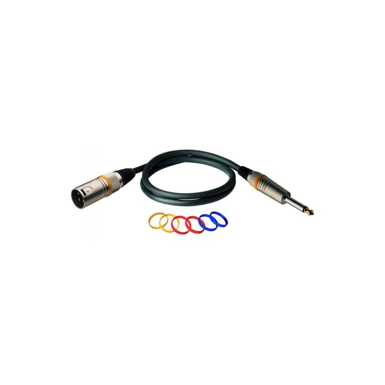 Мікрофонний кабель RockCable Microphone Cable – XLR (m) / TS Jack 1m (RCL 30381 D6 M)