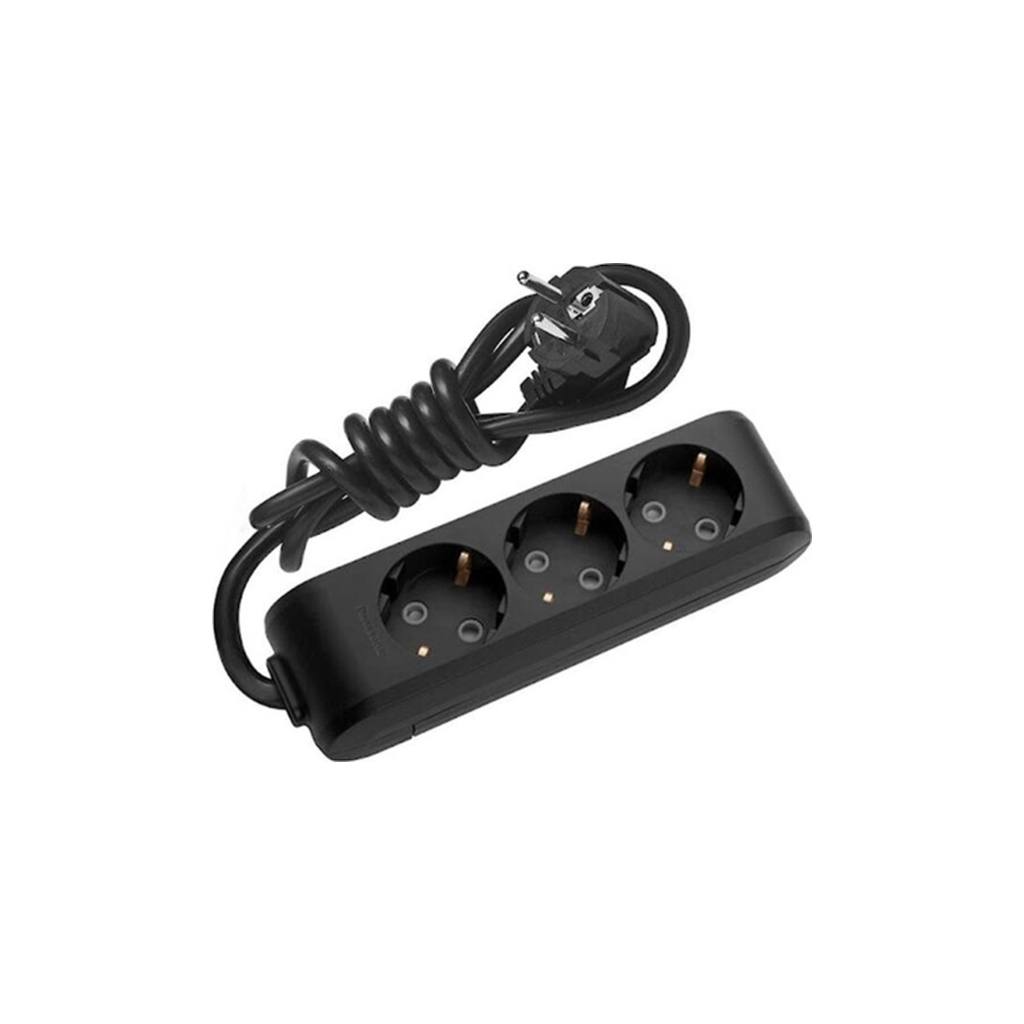 Мережевий подовжувач Panasonic X-tendia 3 розетки, 2м (WLTB04322BL-UA) - фото 1