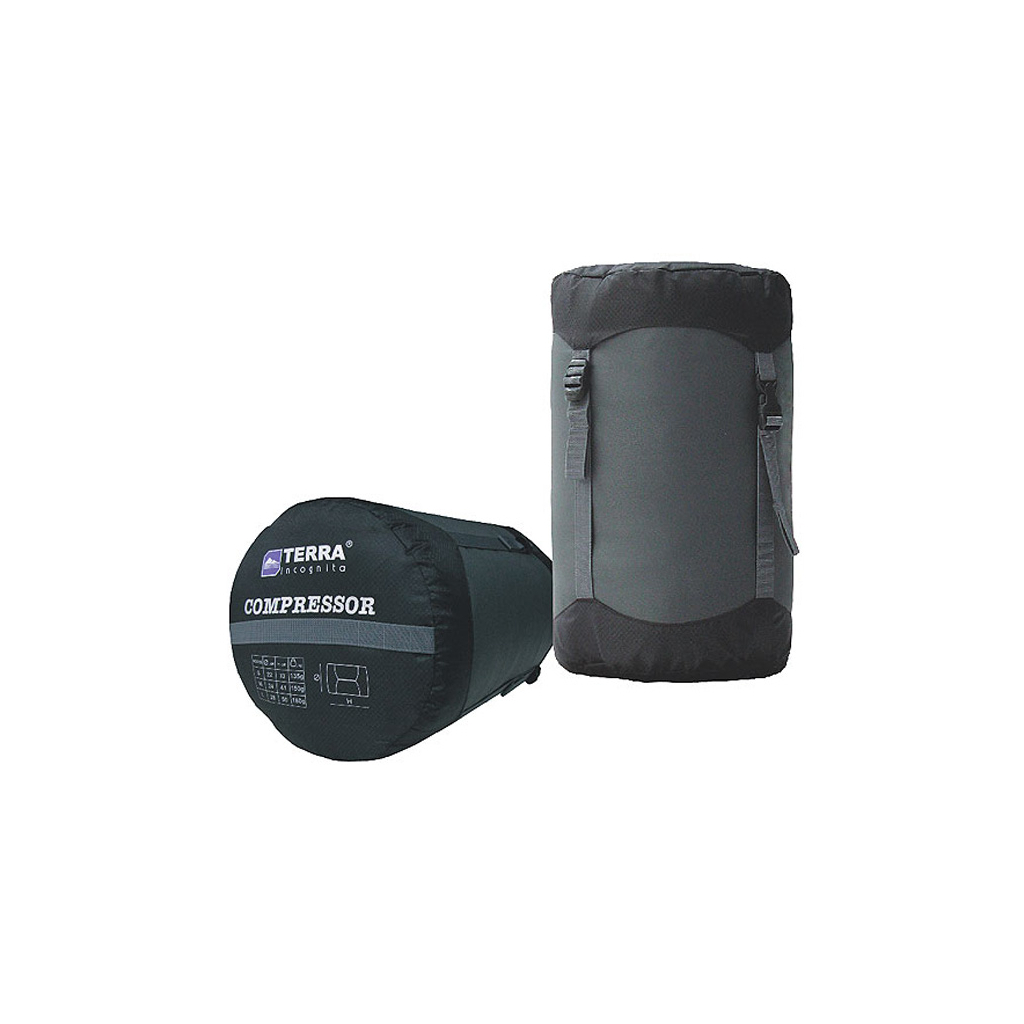 Гермомішок Terra Incognita Compressor S (серый/чёрный) (4823081504405) - фото 1 Гермомішок Terra Incognita Compressor S (серый/чёрный) (4823081504405) - фото 1