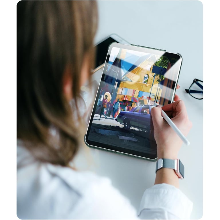 Чохол до планшета BeCover Tri Fold Hard Apple iPad Mini 7 2024 Dark Green (712451) - фото 6
