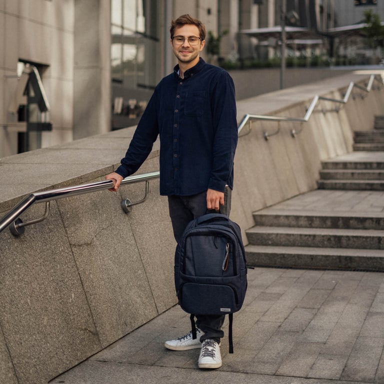 Рюкзак для ноутбука Bagland 15,6" STARK blue (815812115/0014369) - фото 8