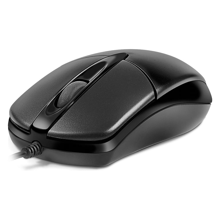 Мишка REAL-EL RM-214 USB Black (EL123200039) - фото 1