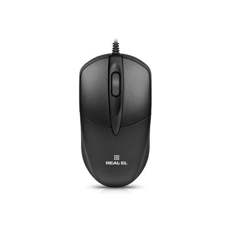 Мишка REAL-EL RM-214 USB Black (EL123200039) - фото 3