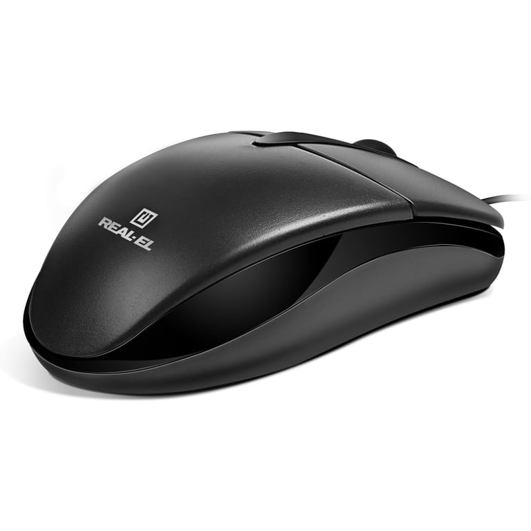 Мишка REAL-EL RM-214 USB Black (EL123200039) - фото 5