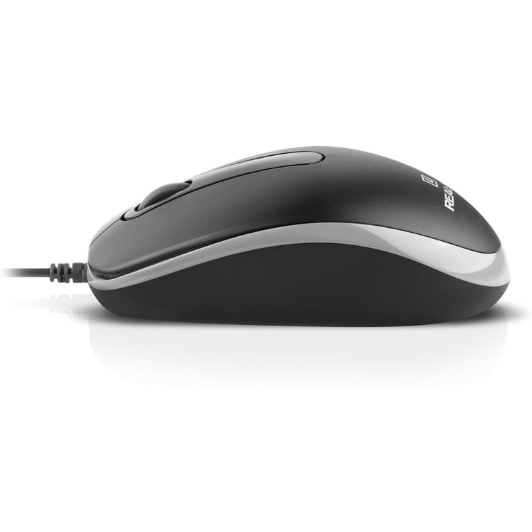 Мишка REAL-EL RM-217 USB Black/Gray (EL123200038) - фото 5