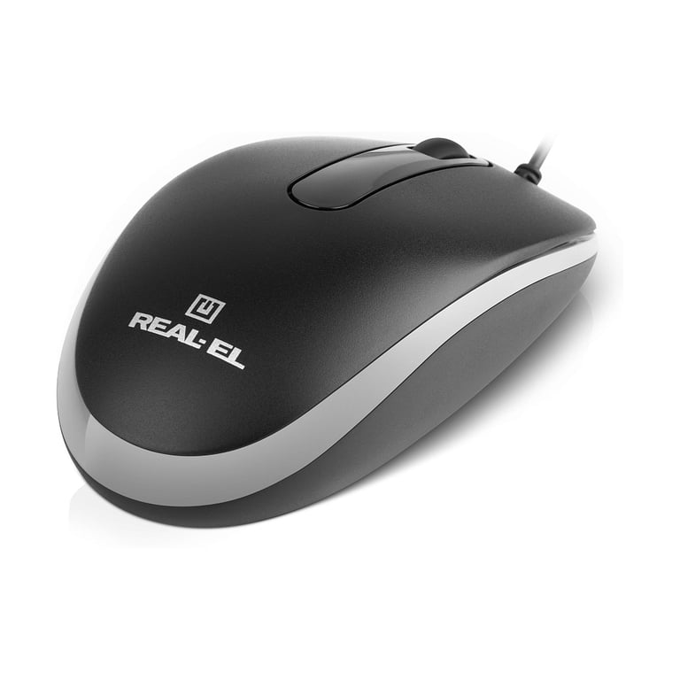 Мишка REAL-EL RM-217 USB Black/Gray (EL123200038) - фото 6