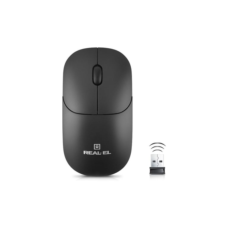 Мишка REAL-EL RM-311W Wireless Black (EL123200041) - фото 1
