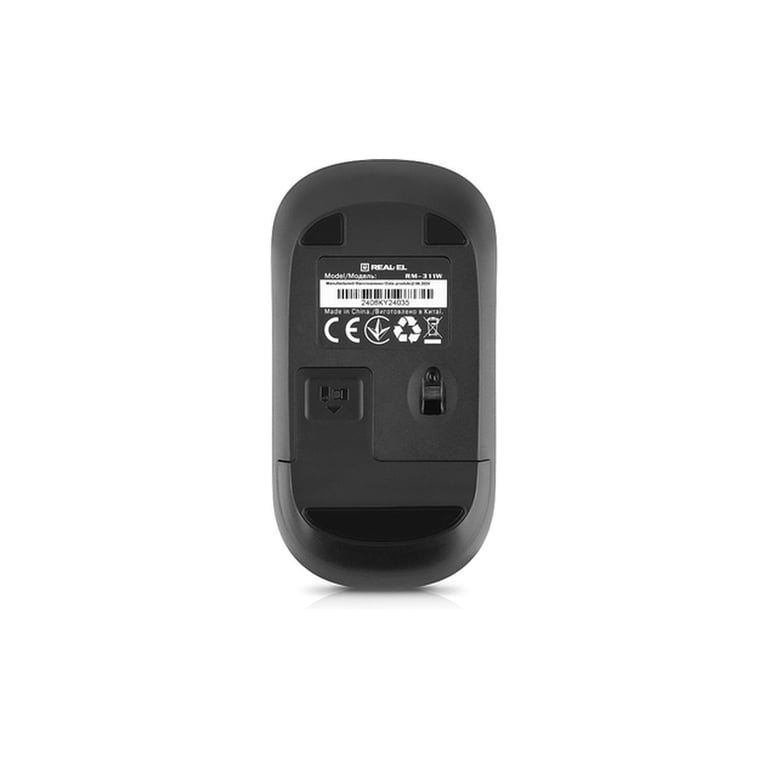 Мишка REAL-EL RM-311W Wireless Black (EL123200041) - фото 8