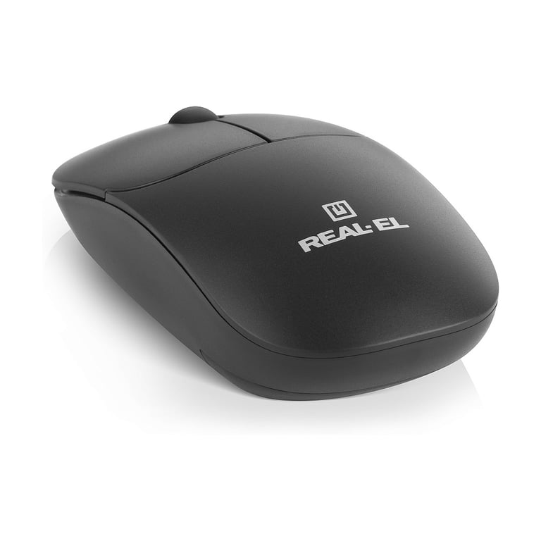 Мишка REAL-EL RM-313W Wireless Black (EL123200042) - фото 5
