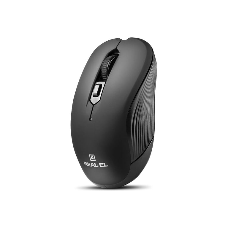 Мишка REAL-EL RM-331W Wireless Black (EL123200044) - фото 2