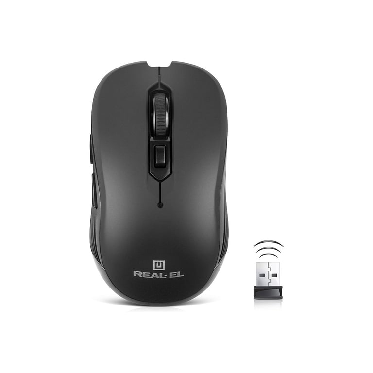 Мишка REAL-EL RM-331W Wireless Black (EL123200044) - фото 4