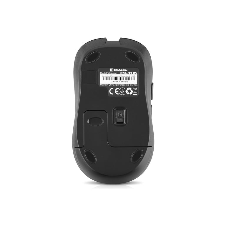 Мишка REAL-EL RM-331W Wireless Black (EL123200044) - фото 7