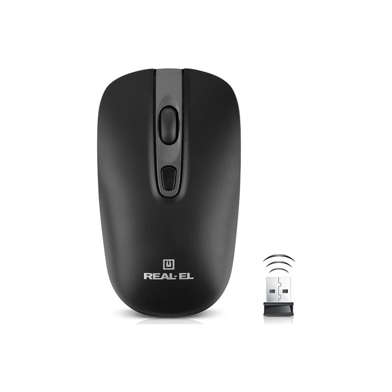 Мишка REAL-EL RM-350W Wireless Black/Gray (EL123200043) - фото 2