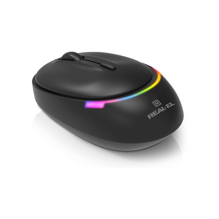 Мишка REAL-EL RM-440W Wireless/Bluetooth Black (EL123200045) - фото 7