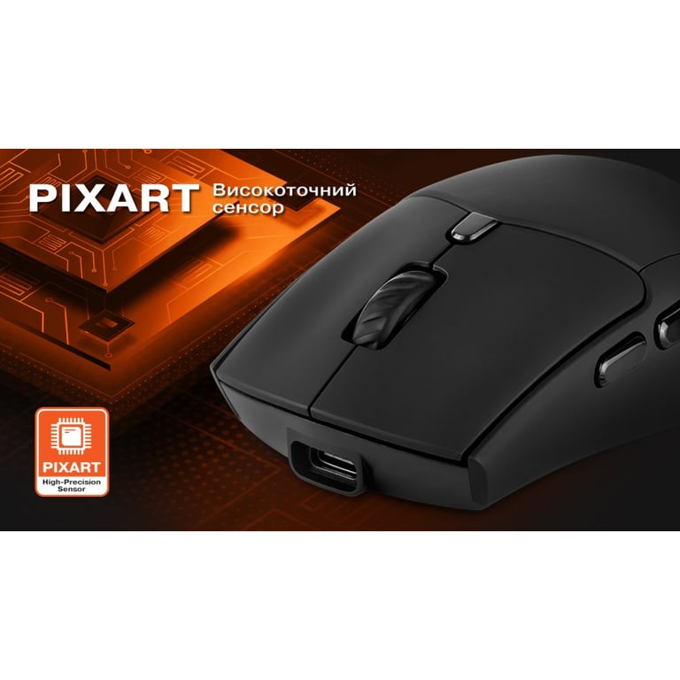 Мишка REAL-EL RM-460W Wireless/Bluetooth Black (EL123200048) - фото 12