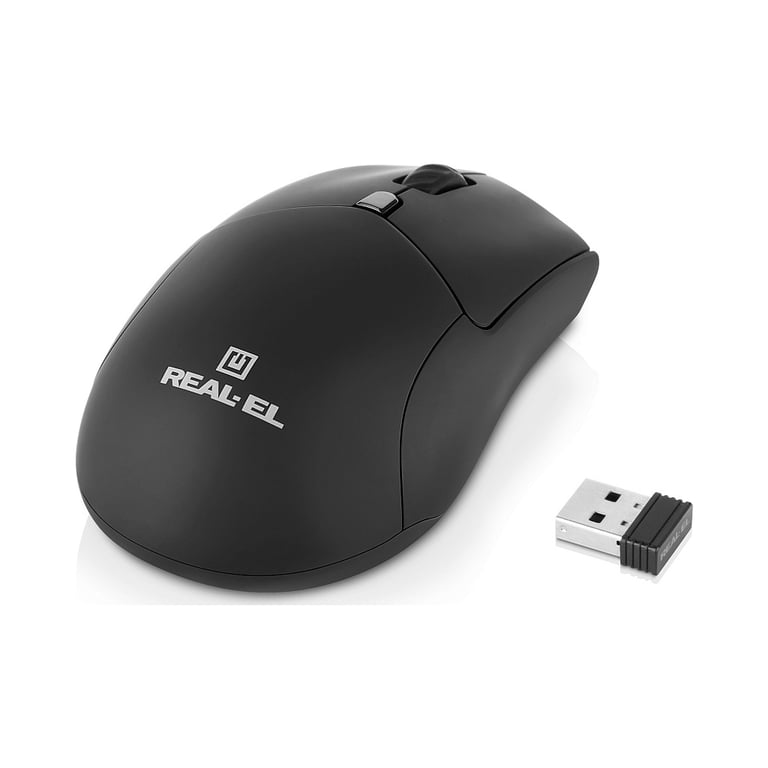 Мишка REAL-EL RM-460W Wireless/Bluetooth Black (EL123200048) - фото 5