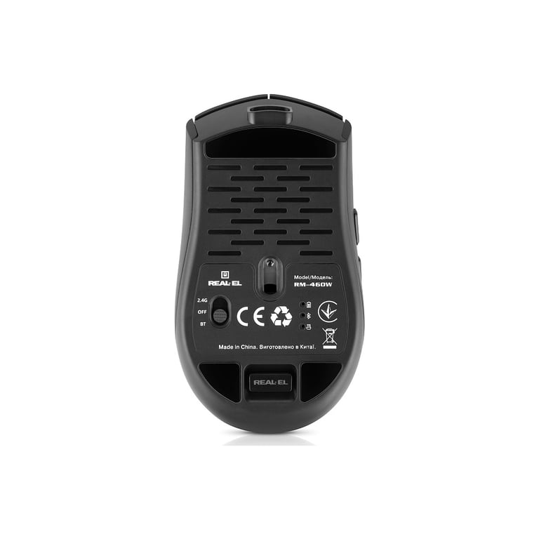 Мишка REAL-EL RM-460W Wireless/Bluetooth Black (EL123200048) - фото 8