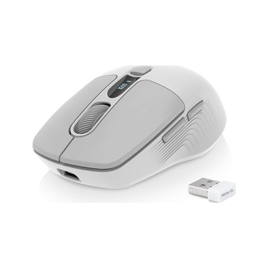 Мишка REAL-EL RM-480W Wireless/Bluetooth White (EL123200050) - фото 1