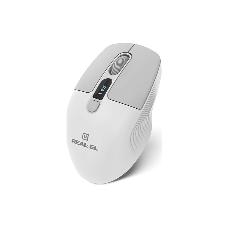Мишка REAL-EL RM-480W Wireless/Bluetooth White (EL123200050) - фото 2