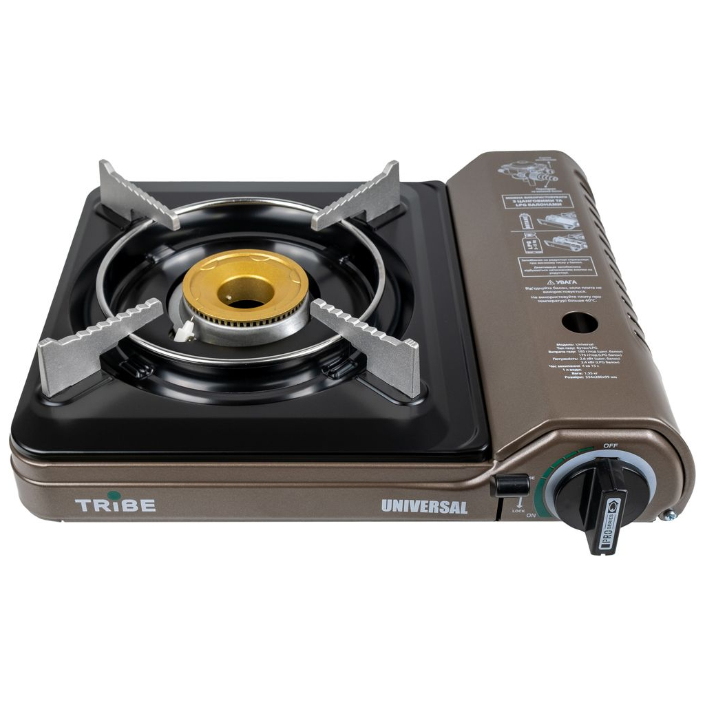 Портативна газова плитка Tribe Universal Grey (T-HD-0003-grey) Портативна газова плитка Tribe Universal Grey (T-HD-0003-grey)