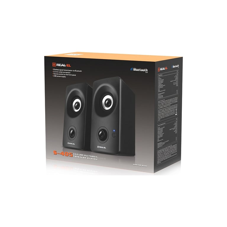Акустична система REAL-EL S-405 USB Black (EL121100016) - фото 9