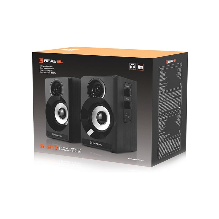 Акустична система REAL-EL S-217 Black (EL121200013) - фото 10