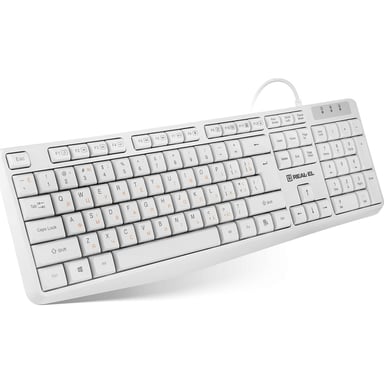 Клавіатура REAL-EL RK-513 USB White (EL123100047) - фото 1