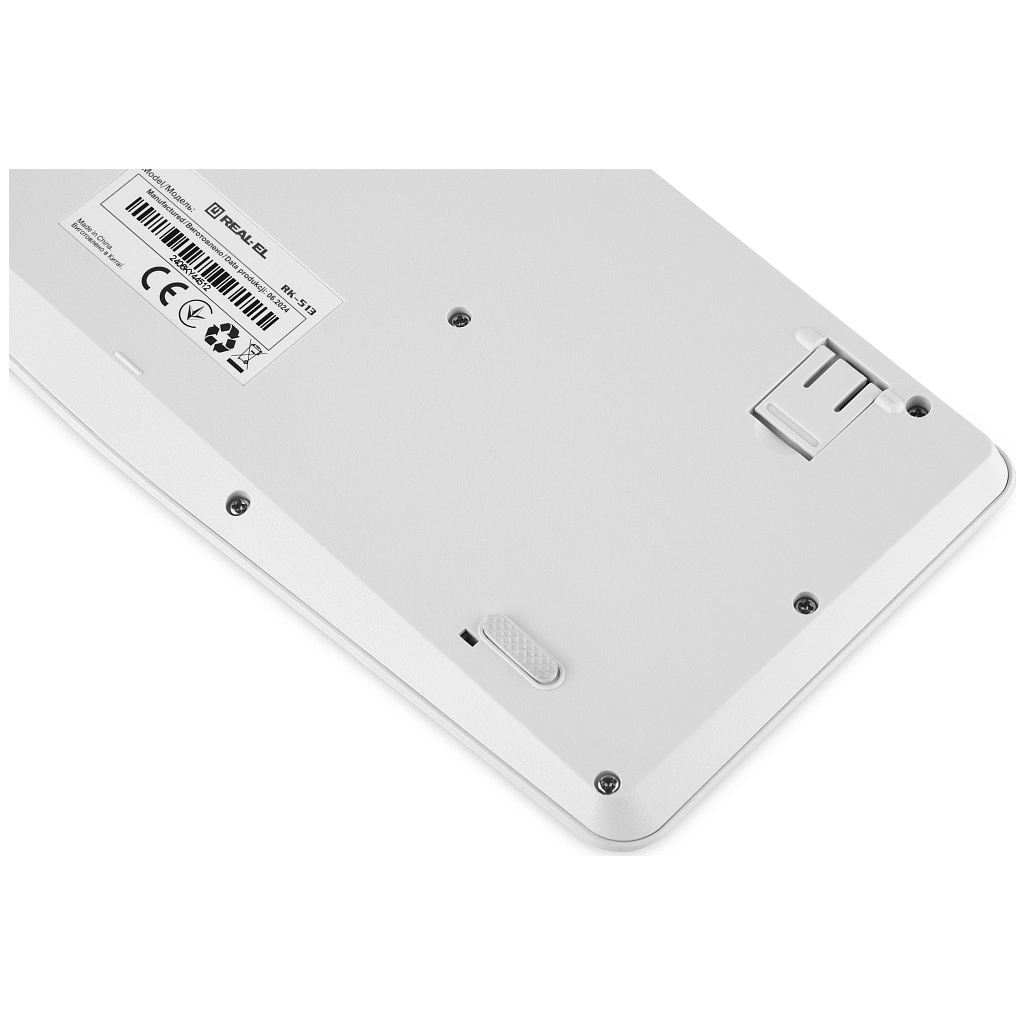 Клавіатура REAL-EL RK-513 USB White (EL123100047) - фото 6 Клавіатура REAL-EL RK-513 USB White (EL123100047) - фото 6
