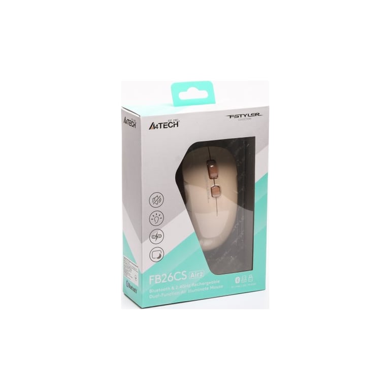 Мишка A4Tech FB26CS Air2 Bluetooth/Wireless Cafe Latte (4711421999236) - фото 11