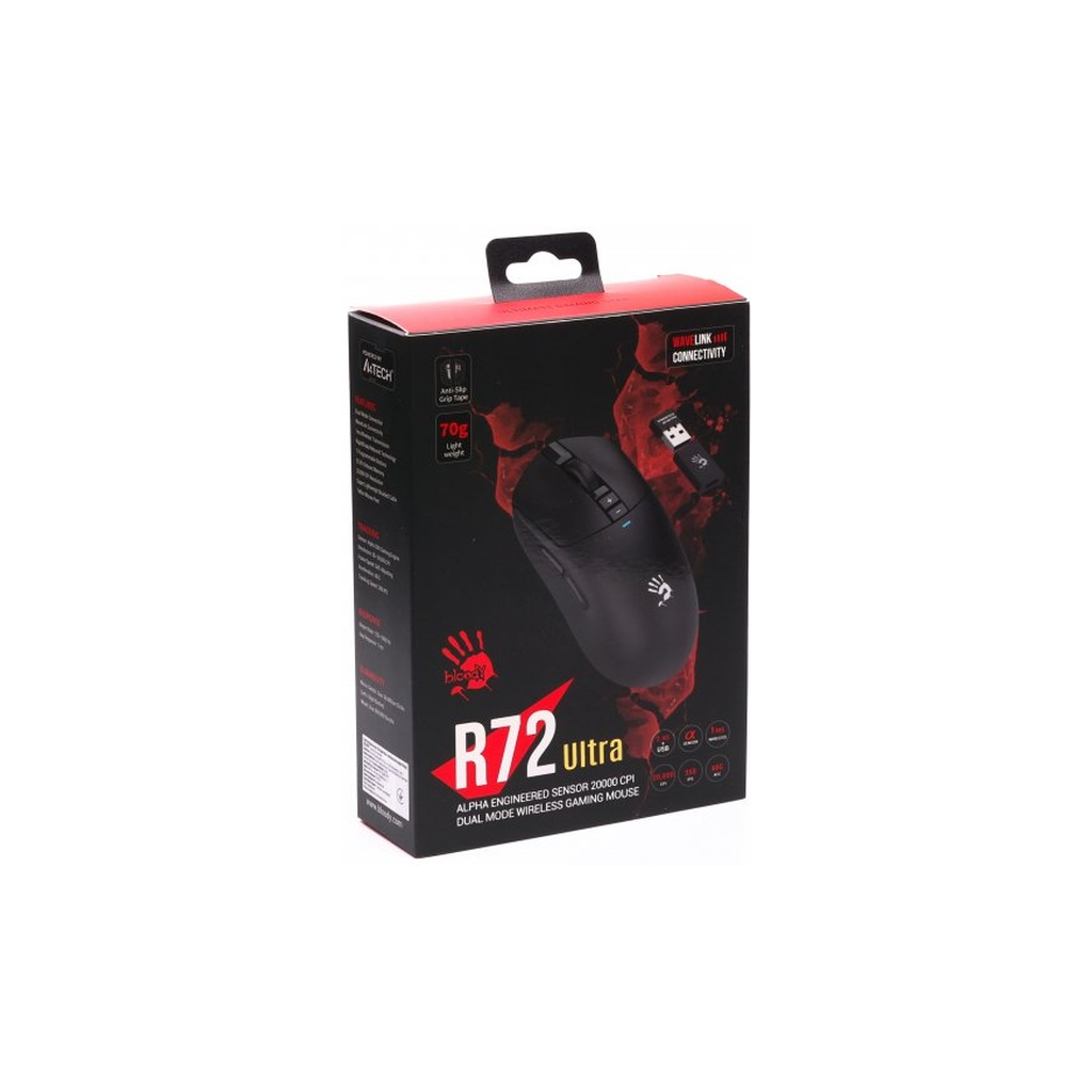 Мишка A4Tech Bloody R72 Ultra Wireless/USB Black (4711421000895) - фото 11 Мишка A4Tech Bloody R72 Ultra Wireless/USB Black (4711421000895) - фото 11