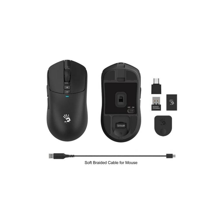 Мишка A4Tech Bloody R72 Ultra Wireless/USB Black (4711421000895) - фото 9