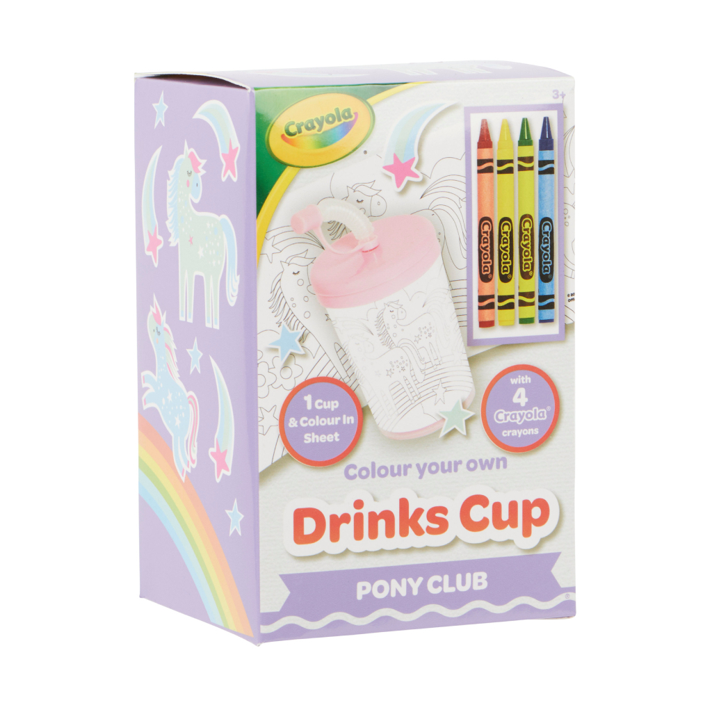 Набір для творчості Crayola Стаканчик-розмальовка Поні-клуб З олівцями (15765-B) - фото 3 Набір для творчості Crayola Стаканчик-розмальовка Поні-клуб З олівцями (15765-B) - фото 3