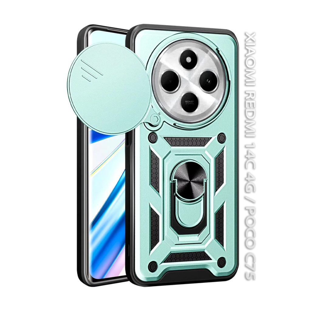 Чохол до мобільного телефона BeCover Military Xiaomi Redmi 14C 4G / Poco C75 Dark Green (712491) - фото 1