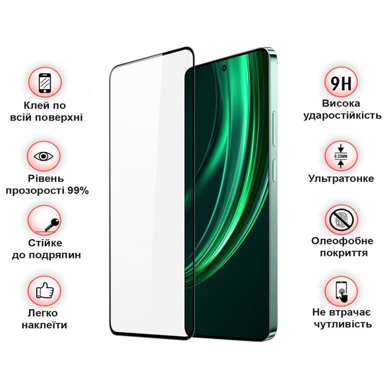 Скло захисне BeCover Realme 13 5G Black (712501) - фото 3