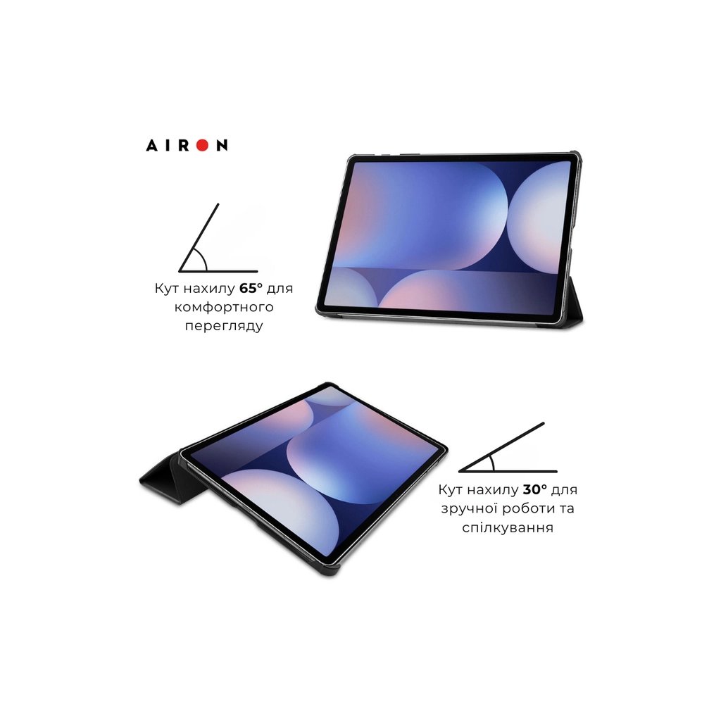 Чохол до планшета AirOn Premium Samsung Galaxy tab S10 Plus 12.4 2024 + film Black (4822356758483) - фото 4 Чохол до планшета AirOn Premium Samsung Galaxy tab S10 Plus 12.4 2024 + film Black (4822356758483) - фото 4